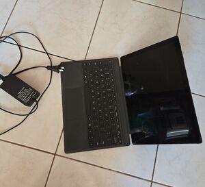 Sleek Black Microsoft Surface Pro6 with Keyboard and Charger